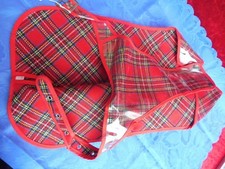 Cape Imperméable pour Chiens, Carreaux Écossais, 50cm, Neuf, Prix Public/PVC