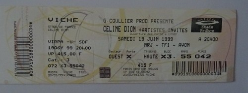Celine dion unused vintage - celine,