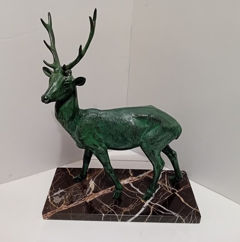 Ancienne sculpture cerf - ancienne,