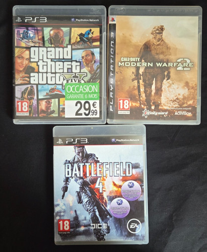 Lot jeux ps3 gta call - lot,