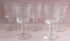 Série de 5 verres vin blanc