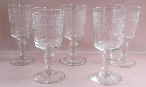 Série verres vin blanc - de,