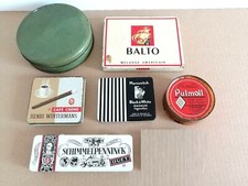 LOT 6 ANCIENNES BOITES PUBLICITAIRES METALLIQUES TABAC CIGARES METAL VINTAGE