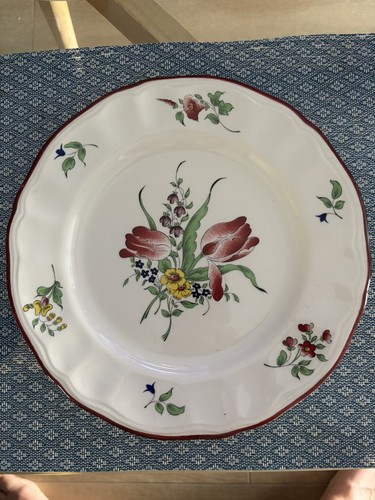 Assiette plate lunéville - assiette,