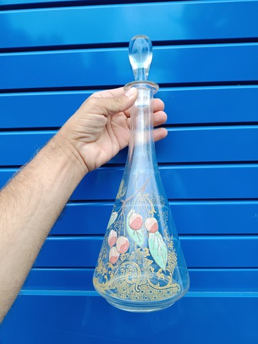 Carafe legras verre - verre, Émaillé