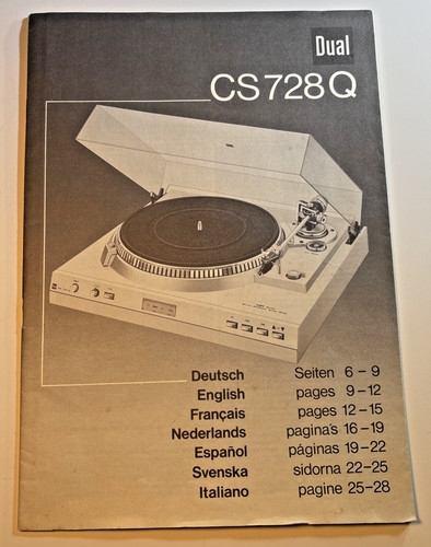 Dual cs728q record - record, player