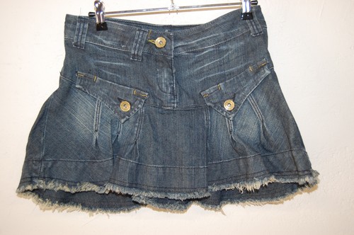 Détail push mini jupe jean - push,