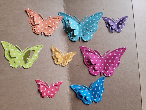 Assorted polka butterflies - assorted,