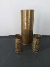 WW1 vases Artisanat de tranchée trench art poilus, militaria