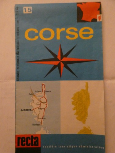 Ancienne carte routière recta - ancienne,