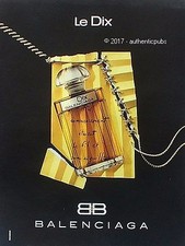 PUBLICITE BALENCIAGA PARFUM LE DIX DE 2016 FRENCH AD PUB ADVERTISING PRINT