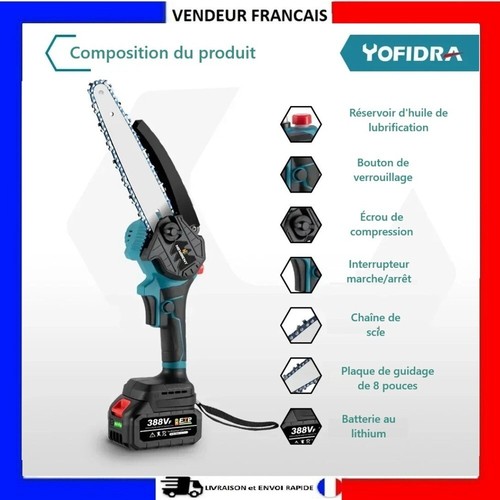 Tronçonneuse électrique sans