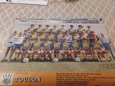 POSTER TOULON D1 1985 BENEDET ALFANO OLMETA ONNIS COURBIS DALGER DIB PAGANELLI
