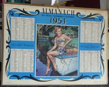 Calendrier des postes 1954