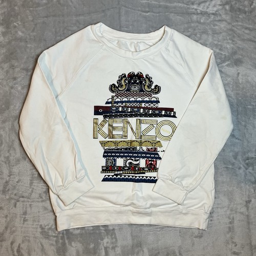 Kenzo paris sweatshirt white - kenzo,