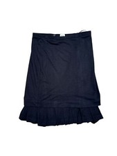 Hermes  Luxurious Black Wool Skirt  Size 38 / M