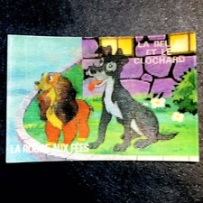 image Magique lenticulaires La Roche aux fées Disney LA BELLE ET LE CLOCHARD