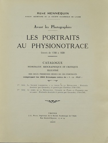 Hennequin avant les - hennequin,