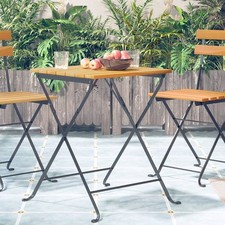 Bois d'Acacia Massif Table de Bistro 55x54x71 cm Jardin Patio Terrasse vidaXL