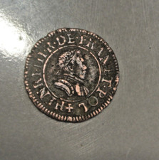 HENRI III  RARE TTB  DENIER tournois PARIS   très difficile trouver en bon ètat