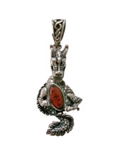 Pendentif en argent (925) " Dragon " (Bijou Celtique)