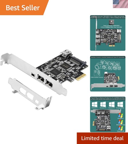 Port pcie 1394a firewire 400 - 4-port,