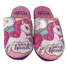 Pantoufles D'Hiver Unicorne Chaussons Peluche Fille Et Jeune Fille 1310