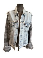 Très Belle Veste Jeans Manches Maille Lévis M Tbe Authentique 