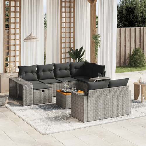 Salon jardin avec coussins - salon,