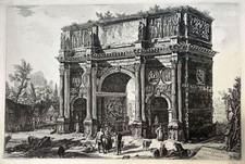 Vue De L'Arc De Constantin Rome Cavalier Giovanni Battista Piranesi 1770