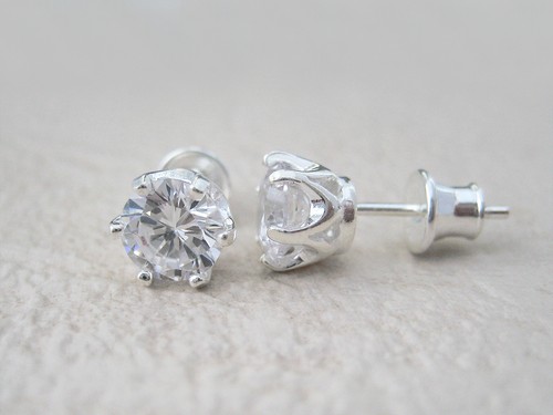 Boucles oreilles solitaires - d'oreilles,