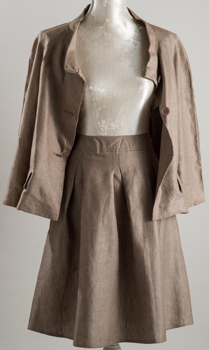 Ensemble lin tailleur jupe - en,