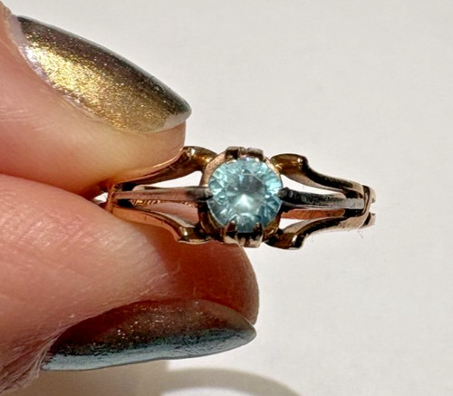Bague solitaire vintage 14k - solitaire,