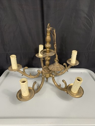 Lustre bronze doré - , massif