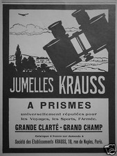 Publicité 1927 jumelles - publicitÉ,