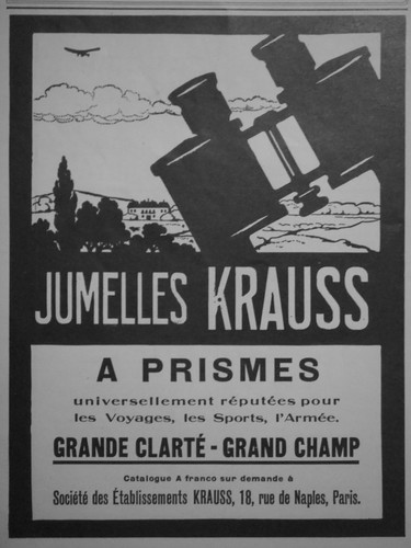 Publicité 1927 jumelles - publicitÉ,