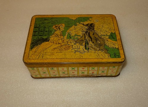Ancienne boite fer - ancienne, biscuiterie
