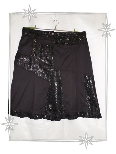 Jupe fantaisie noire bi - -,