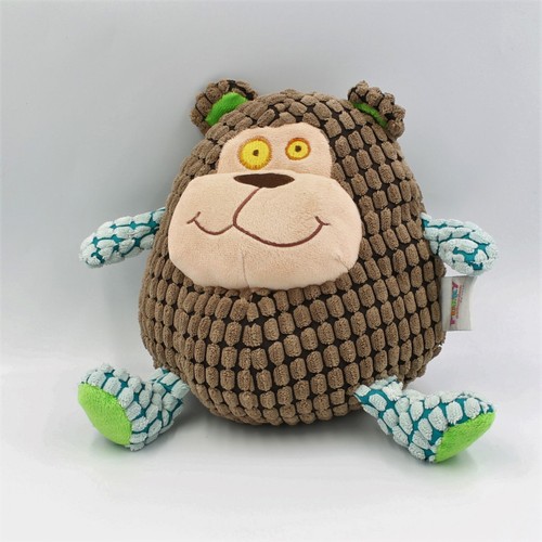 Doudou peluche singe marron