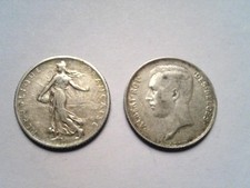 Lot de 2 Pièces de 1 Franc en