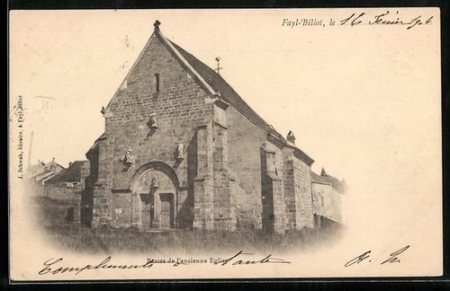 Cpa fayl billot ruines de - cpa,