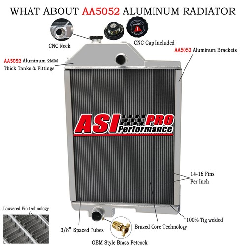Row radiator for - for, deere