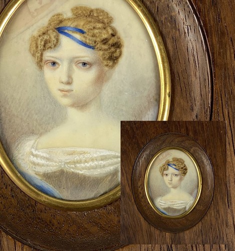 Antique 1823 french portrait - antique, c.1823