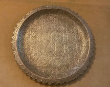 grand plateau oriental ancien marque du dinandier laiton