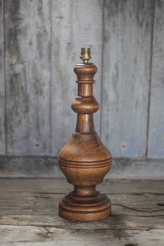 Grande lampe bois pied de - lampe,