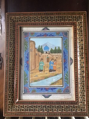 Tableau syrien huile - , scène