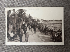 CPA CANNES BOULEVARD DE LA CROISETTE ET LES HÔTELS