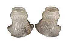 LOT DE 2 TULIPES OPALINE EN