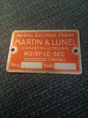 Petite plaque martin lunel - ,