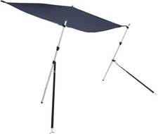 Taud de soleil T-Top/Bimini bateau 170x170 cm bleu anti-UV imperméable réglable